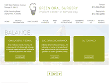 Tablet Screenshot of oralsurgeonstampa.com